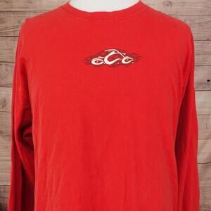 VINTAGE ORANGE COUNTY CHOPPERS LOGO 2004 Y2K 00s LONG SLEEVE BIKER TSHIRT XL
